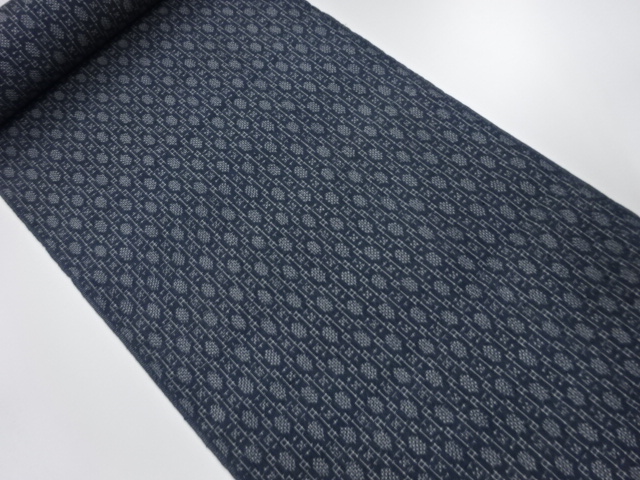 JAPANESE KIMONO / ANTIQUE BOLT FOR KIMONO / SILK / TSUMUGI